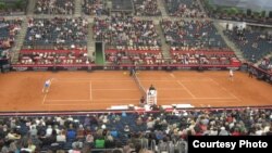 Cancha central del estadio Am Tothenbaum, en Hamburgo. 