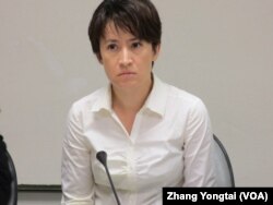 民進黨立委 蕭美琴(美國之音 張永泰拍攝)