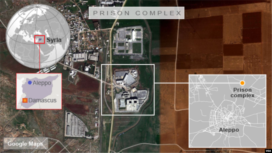 Prison complex near Aleppo, Syria