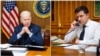 Президент США Джо Байден и президент Украины Владимир Зеленский. Архивный коллаж