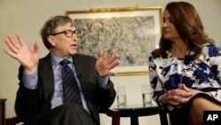 Bill et Melinda Gates à New York, le 22 février 2016.