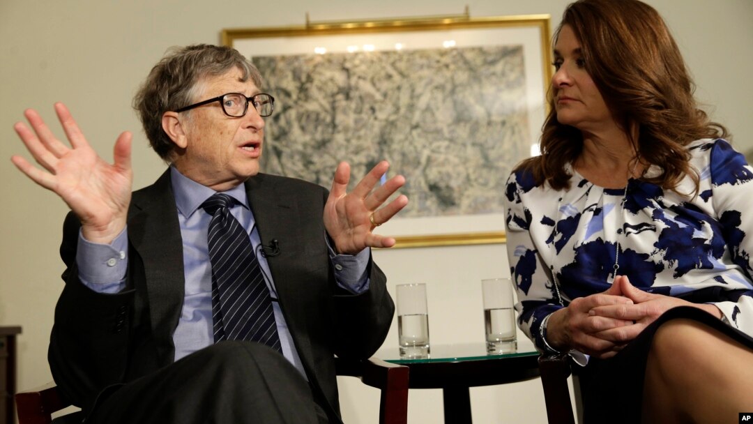 Bill Gates dan istrinya, Melinda Gates (foto: dok).