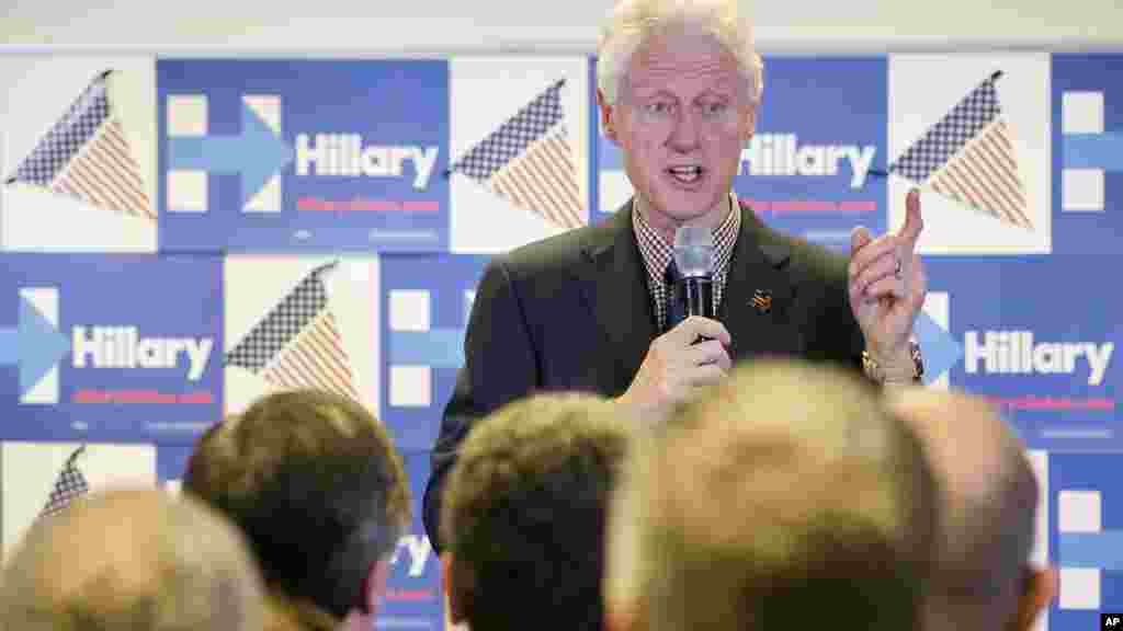 L'ancien président Bill Clinton en campagne pour soutenir l'élection de sa femme Hillary Clinton, le 9 mars 2016.