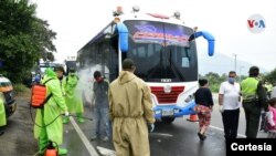 Miles de migrantes han llegado a Cúcuta en los últimos días desde el interior del país como parte del corredor humanitario que facilita a los migrantes volver a Venezuela.
