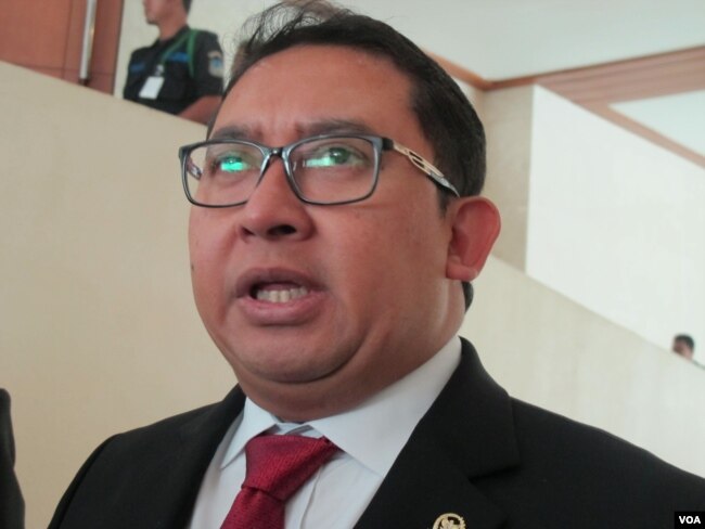 Wakil Ketua DPR RI Fadli Zon. (VOA/Fathiyah Wardah)