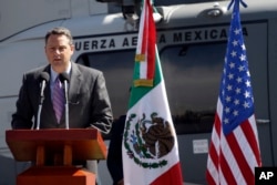 FILE - John Feeley, then-Deputy Chief of Mission of the U.S. Embassy in Mexico, speaks in Mexico City, Nov. 8, 2010.