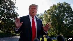 Presidente americano fala a jornalistas 