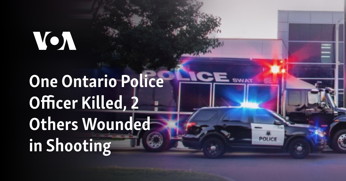 One Ontario Police Officer Killed, 2 Others Wounded in Shooting - Vimarsana News