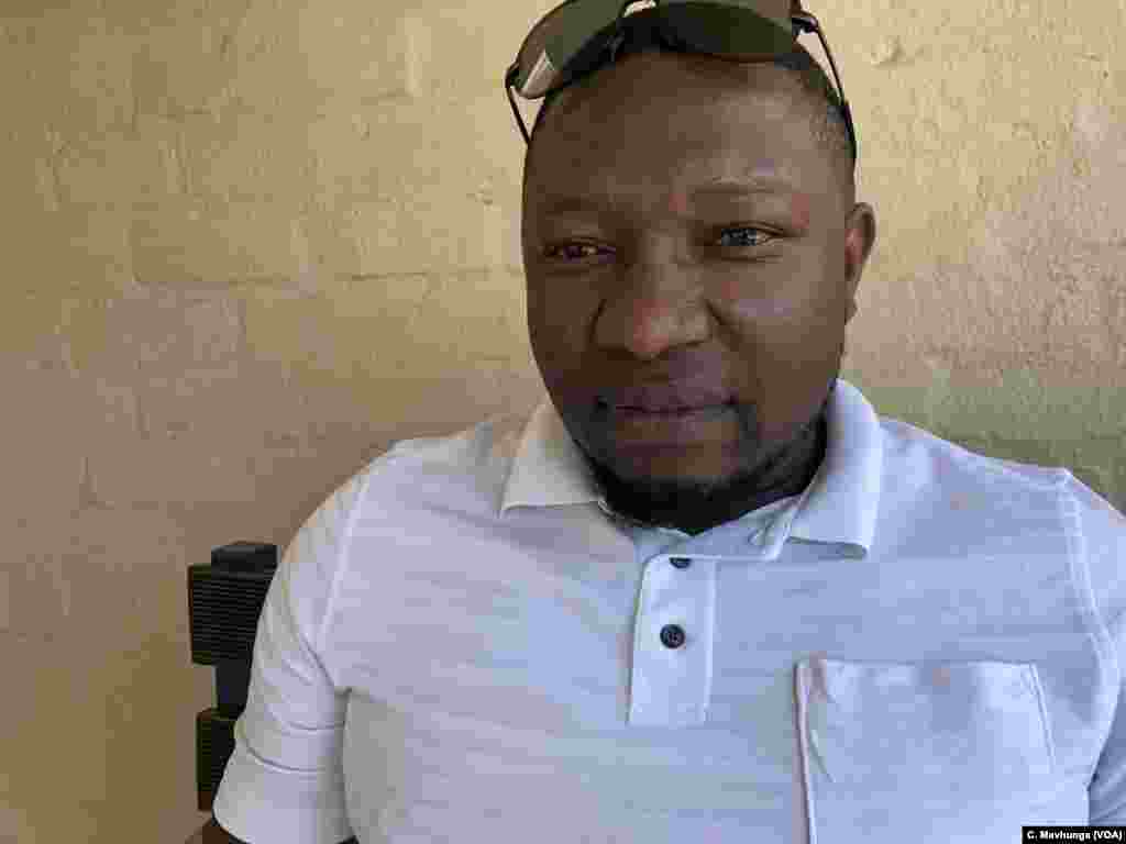 Tonderai Bosha, a Zanu PF youth leader in Harare, Aug. 4, 2018, says the opposition must accept results of the July 30 general election, in which his party defeated the Movement for Democratic Change Alliance.