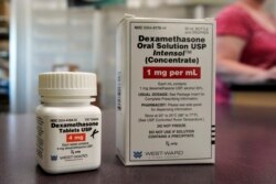 Obat Dexamethasone di sebuah apotik di Omaha, Nebraska, 16 Juni 2020. (Foto: dok).