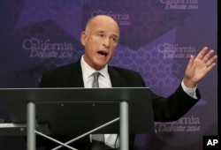 FILE - California Gov. Jerry Brown.