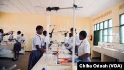 L'école de jeunes filles "FAWE Girls’ School", Gisozi, Kigali, Rwanda, octobre 2017.