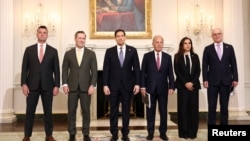 دیدار تاریخی سفیران اسرائیل و لبنان در واشنگتن با حضور مارکو روبیو، وزیر امور خارجه آمریکا
