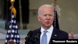 U.S. President Joe Biden delivers remarks on actions to protect voting rights in a speech in Philadelphia