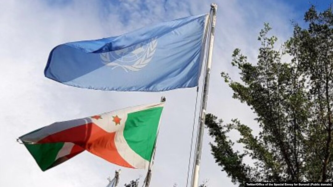 Amabendera y'Uburundi na ONU ahahora hakorera ONU mu Burundi