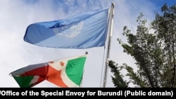 Amabendera y'Uburundi na ONU ahahora hakorera ONU mu Burundi