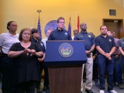 FILE - Deputy chief administrative officer for infrastructure in New Orleans Ramsey Green speaks to the media in New Orleans, Louisiana, July 13, 2019. (Twitter @beauvans)