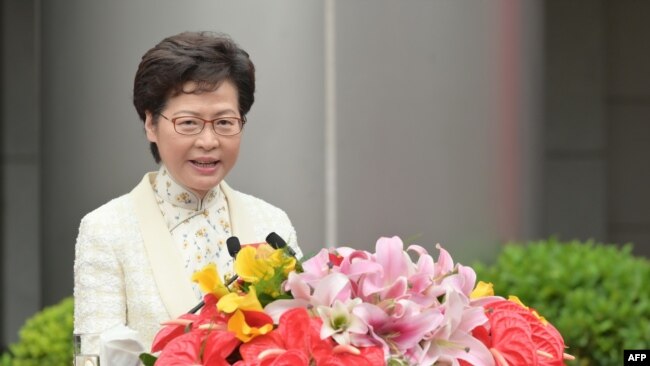 资料照:香港特首林郑月娥