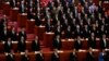 시진핑(앞 두번째 줄 가운데) 국가주석을 비롯한 중국 지도부가 참석한 가운데 4일 베이징 인민대회당에서 '전국인민정치협상회의(정협)' 개막 일정이 진행되고 있다.