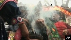 An Andean priest in Lima, Peru
