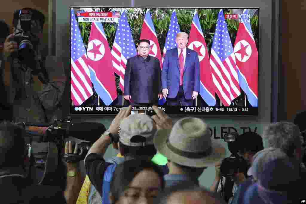 Ganawar Shugaban Amurka Donald Trump da Kim Joung Un a Singapore