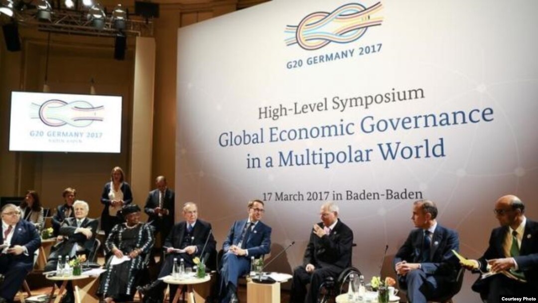 جرمنی میں جی 20 کانفرنس کا ایک منظر- 17 مارچ 2017