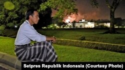 Presiden Joko Widodo Merayakan Malam Tahun Baru di Istana Bogor 