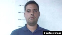 Imagen oficial del detenido activista Yon Goicochea provista por el Ministerio del Interior de Venezuela.