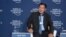 Cambodia’s Prime Minister Hun Sen talks to local and international media in a press conference in World Economic Forum on ASEAN, Phnom Penh, Cambodia, Thursday May 11, 2017. (Khan Sokummono/ VOA Khmer) 