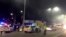 FILE - In this image taken from video made available by Gem News, police attend the scene of an explosion in Leicester, central England, Feb. 25, 2018. Five people died in the blast; three men now have been charged in the case