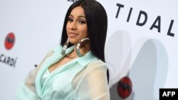 Hip-hop artist Cardi B attends the Stream TIDAL X: Brooklyn Benefit Concert at Barclays Center of Brooklyn on Oct.17, 2017 in New York.