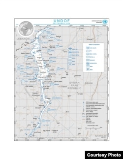 Map courtesy of UNDOF.