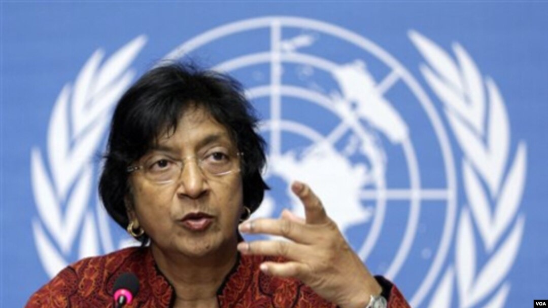 Komisaris tinggi PBB urusan HAM, Navi Pillay mendesak untuk menghentikan militerisasi di Suriah (foto: dok). 
