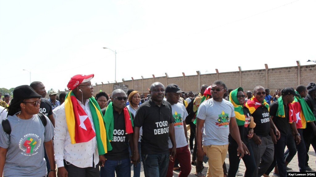 Manifestation du Front citoyen Togo , à Lomé, 5 octobre 2018. (VOA/Kayi Lawson)