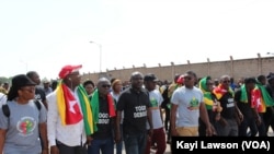 Manifestation du Front citoyen Togo , à Lomé, 5 octobre 2018. (VOA/Kayi Lawson)