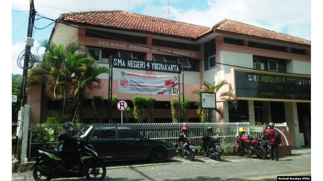 SMA N 4 Yogyakarta, salah satu sekolah yang mulai akan menerima pendaftaran siswa baru pada 1 Juli 2018 dengan sistem zonasi.