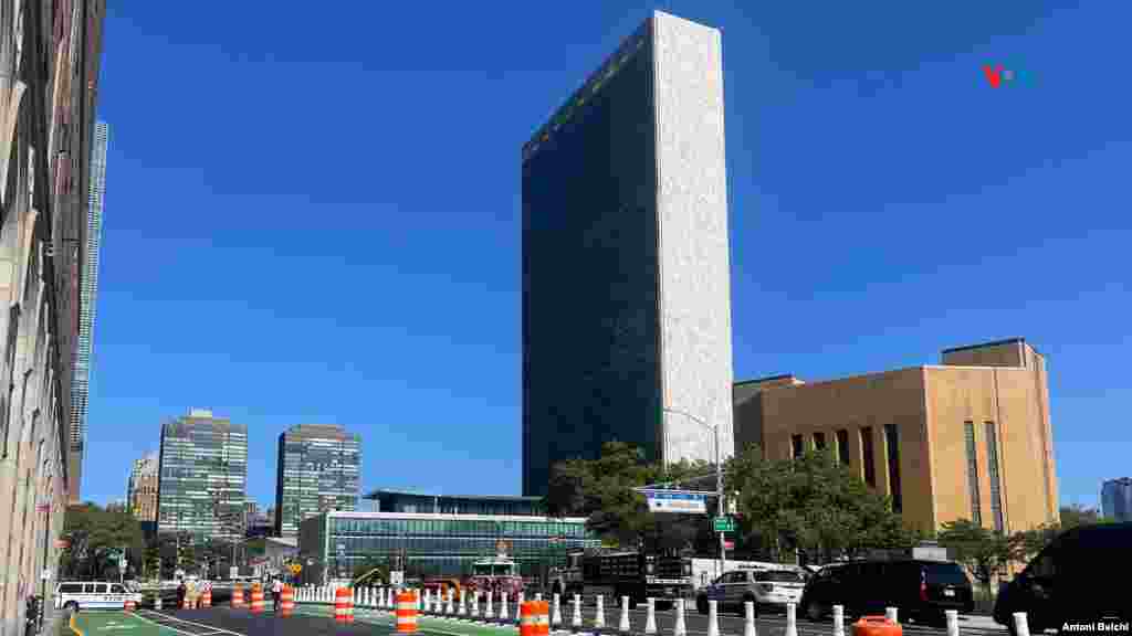 Edificio principal de la sede central de las Naciones Unidas en Nueva York, donde estos días se llevará a cabo la 79a Asamblea General.