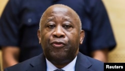 Former Ivory Coast President Laurent Gbagbo attends a confirmation of charges hearing in his pre-trial at the International Criminal Court in The Hague, February 19, 2013. 
