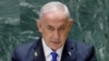 Perdana Menteri Israel Benjamin Netanyahu menyampaikan pidato pada Sidang Umum Perserikatan Bangsa-Bangsa ke-79 di markas besar PBB di New York, AS, 27 September 2024. (Foto: Eduardo Munoz/REUTERS)