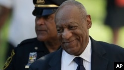 Bill Cosby arrives for his sexual assault trial at the Montgomery County Courthouse, June 13, 2017, in Norristown, Pa.