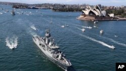 2013年10月4日澳大利亞慶祝海軍建立100周年盛況。