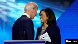 Mataimakin shugaban kasa Joe Biden da Sanata Kamala Harris 