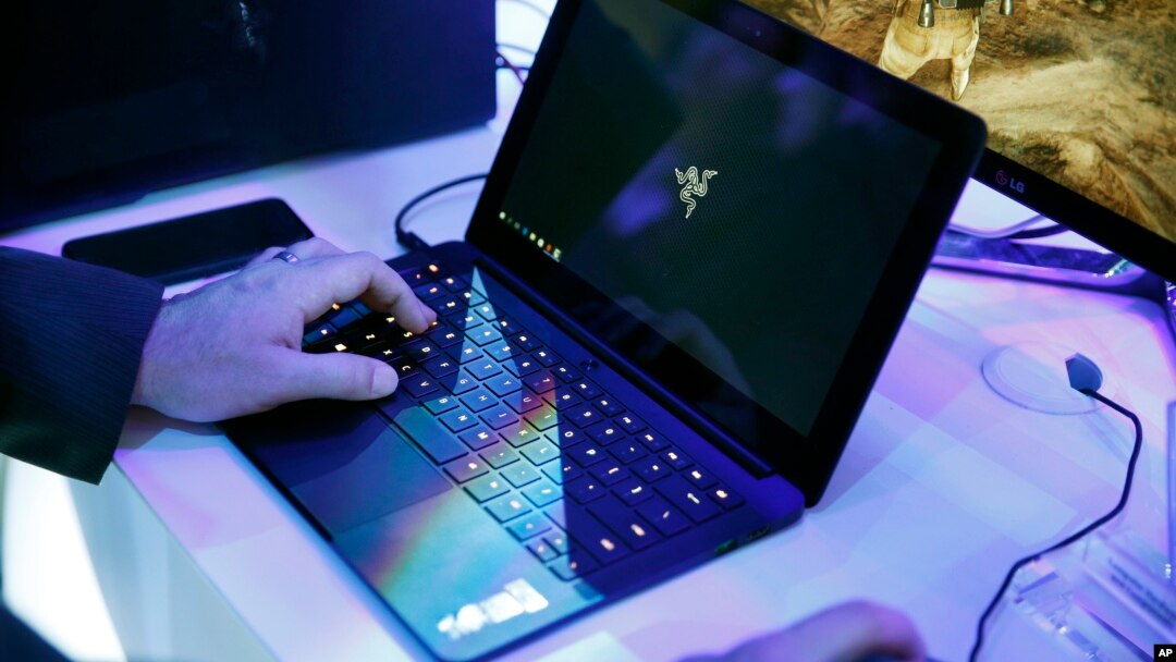 FILE - In this Jan. 7, 2016 file photo, a laptop is seen in Las Vegas.