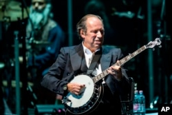 Oscar, Grammy and Golden Globe-winning German composer Hans Zimmer performs live during his concert at the Papp Laszlo Sports Arena in Budapest, Hungary, May 11, 2016.