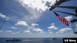 美国与印度海军2020年7月20日在印度洋进行合作演习（美国海军照片）