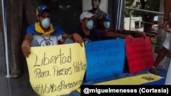 Los tres últimos en sumarse a la huelga de hambre son estudiantes del estado Monagas, al oriente de Venezuela.