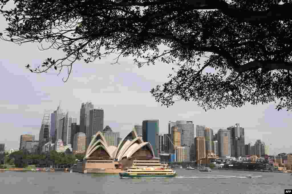 نمایی از خانه اپرای سیدنی استرالیا