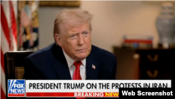 دونالد ترامپ، رئیس جمهوری آمریکا در گفت‌وگو با فاکس نیوز که روز پنج‌شنبه ۱۸ دی پخش شد