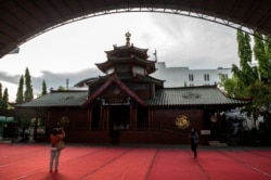 Masjid Muhammad Cheng Ho di Surabaya, 7 Desember 2019. (Foto: AFP/Juni Kriswanto)