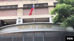 Palacio de Justicia de Venezuela ubicado en Caracas. Septiembre 7, 2021. Foto: Álvaro Algarra - VOA.
